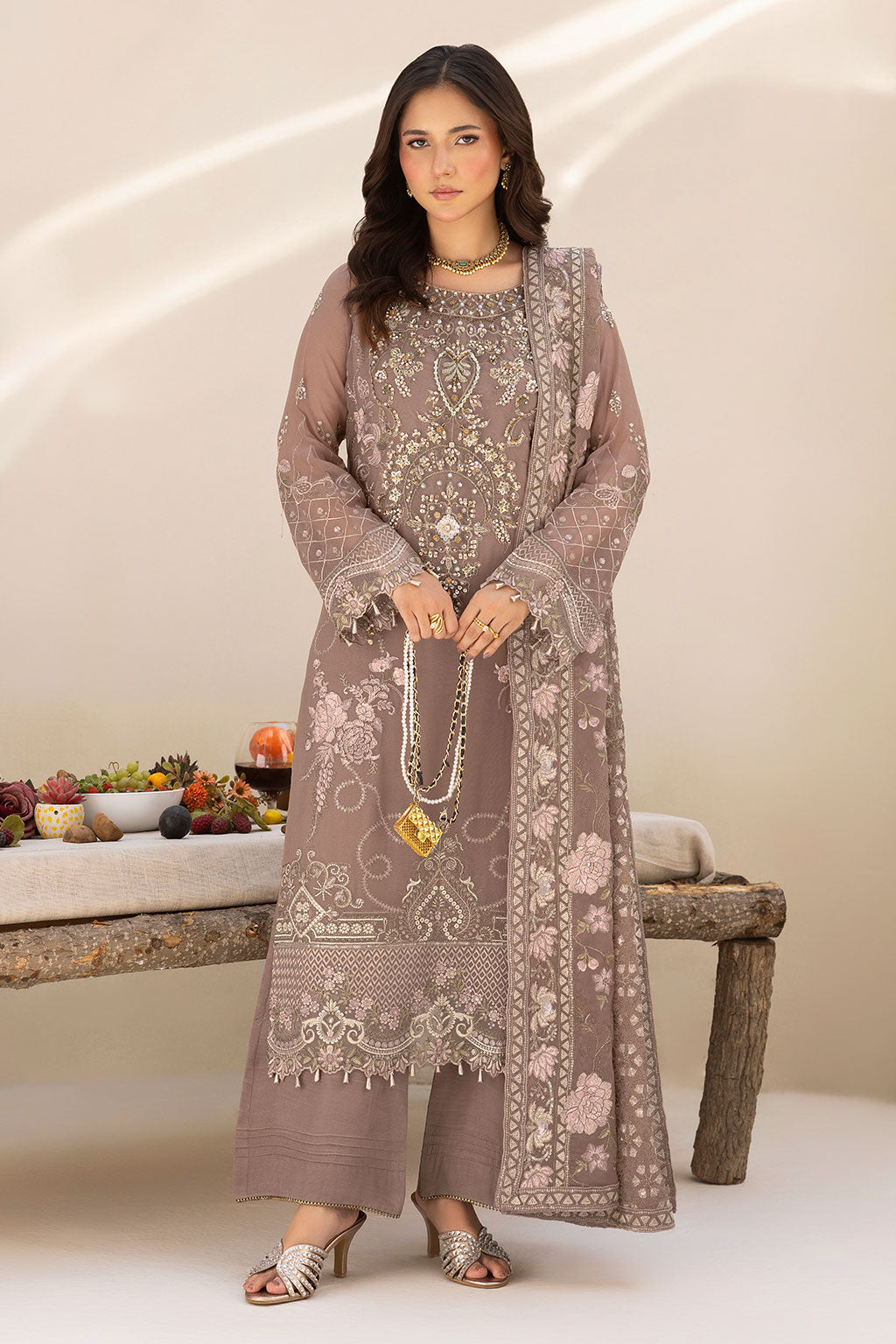 Ramsha | Dastaan Formals | T-504 - Formal Dress - available at Maria Faisal in UK and USA.