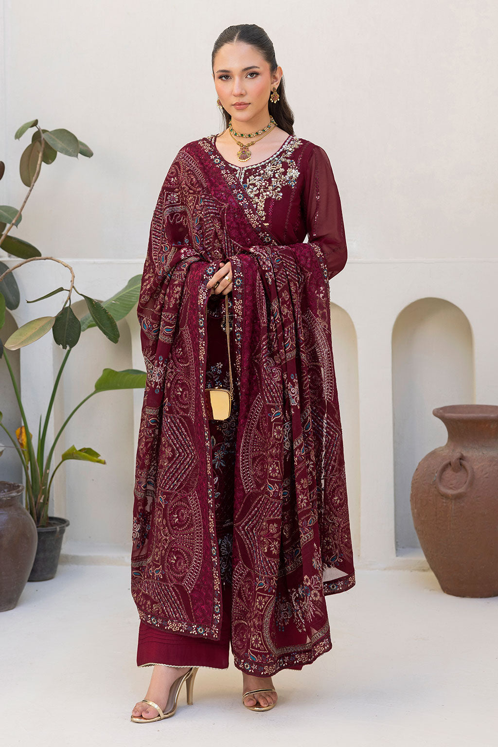 Ramsha | Dastaan Formals | T-503 - Formal Dress - available at Maria Faisal in UK and USA.