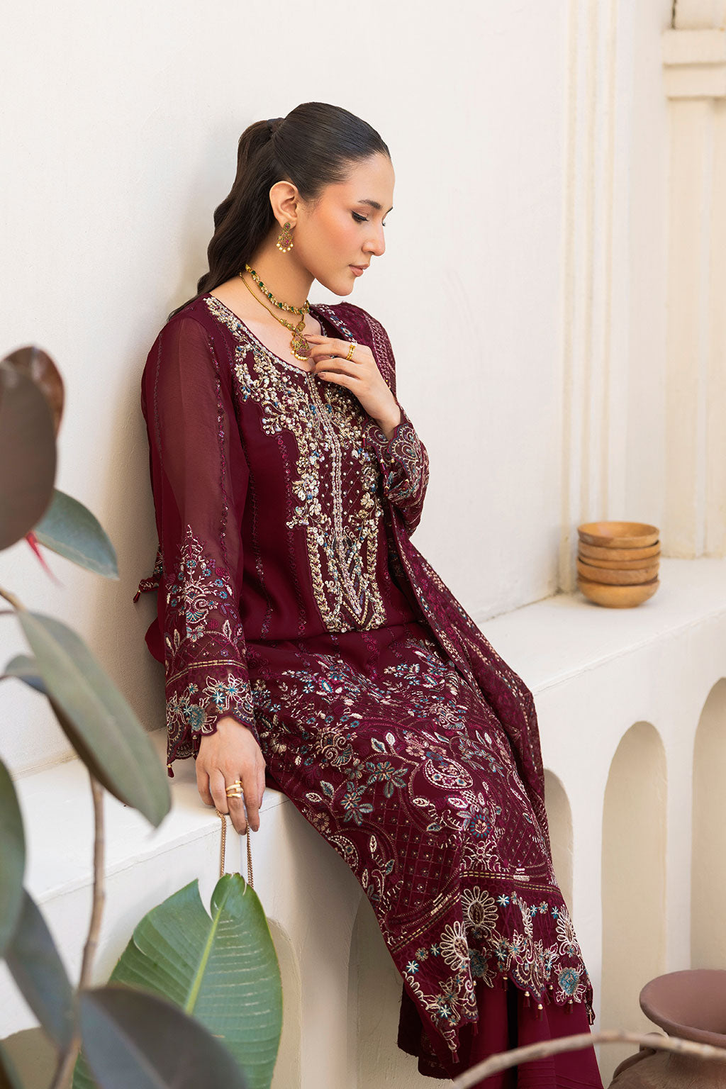 Ramsha | Dastaan Formals | T-503 - Formal Dress - available at Maria Faisal in UK and USA.