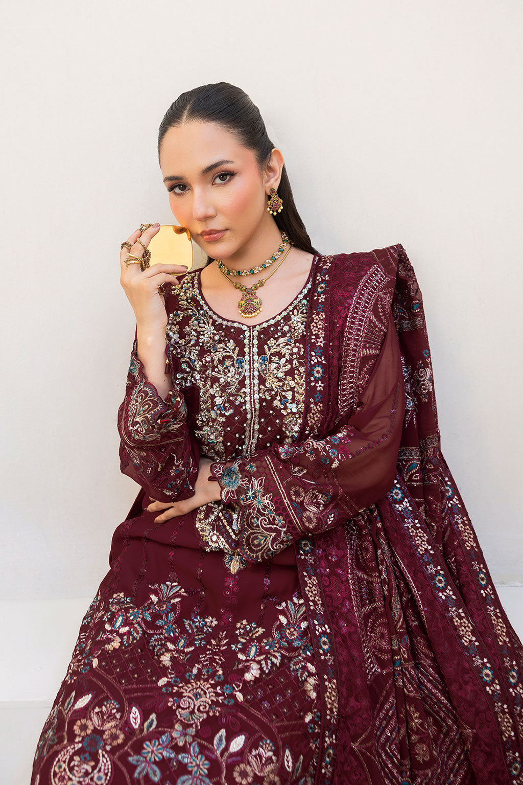 Ramsha | Dastaan Formals | T-503 - Formal Dress - available at Maria Faisal in UK and USA.
