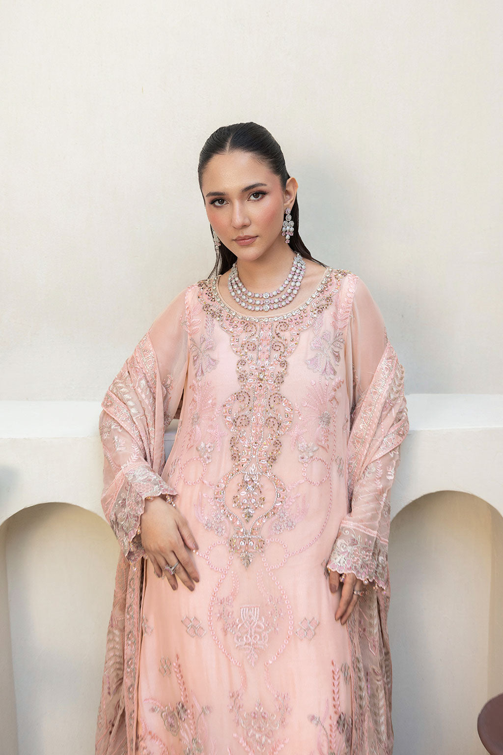 Ramsha | Dastaan Formals | T-507 - Formal Dress - available at Maria Faisal in UK and USA.