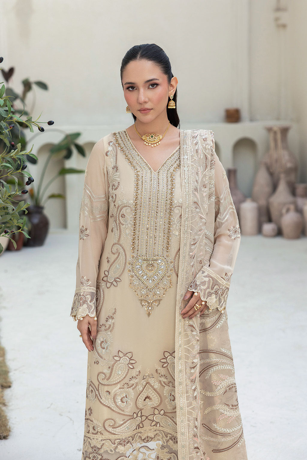 Ramsha | Dastaan Formals |T-502 - Formal Dress - available at Maria Faisal in UK and USA.