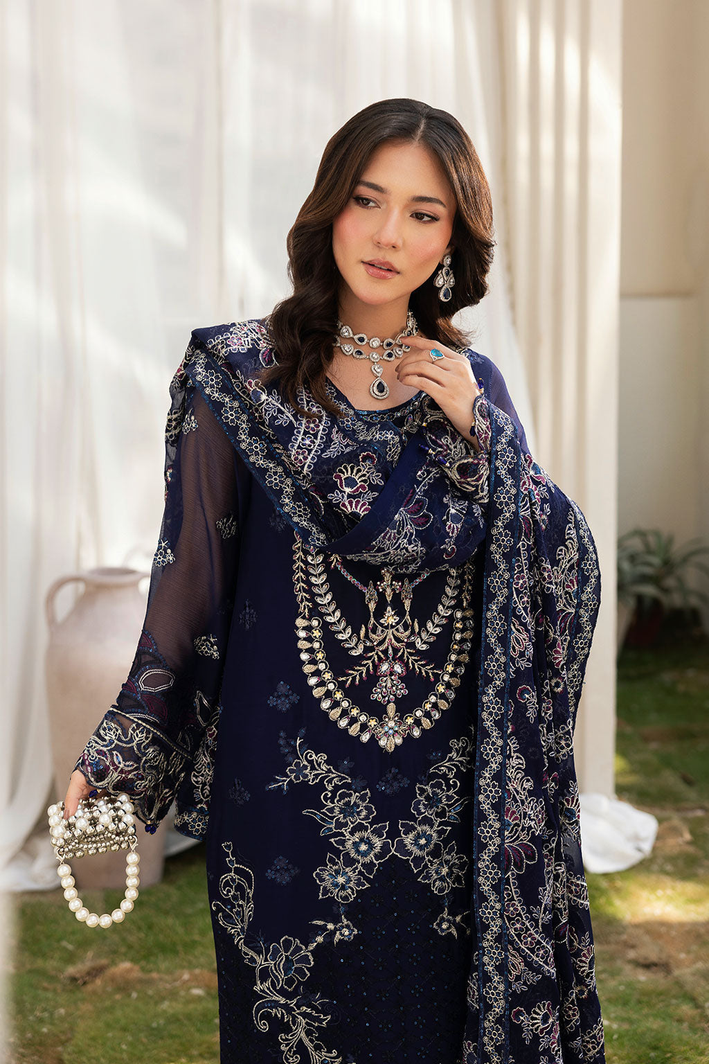Ramsha | Dastaan Formals | T-501 - Formal Dress - available at Maria Faisal in UK and USA.