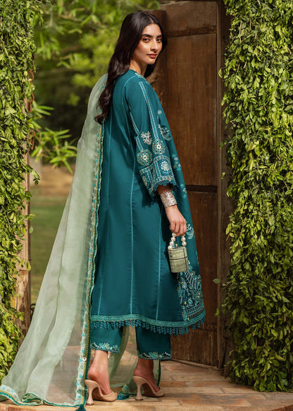 Sadaf Fawad Khan | Lawn 24 | Faizah (A) - Designer Dress with Intricate embroidery and embellishments. Shop elegent wedding dress at Maria Faisal.