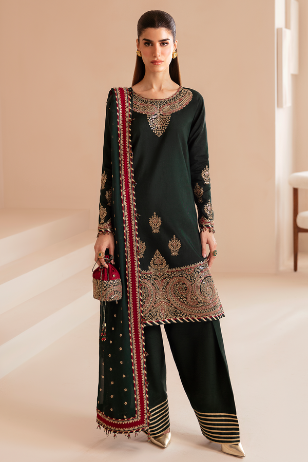 Jazmin | Formals Collection | Raw Silk UR-7036 - Ladies Clothes - Maria Faisal
