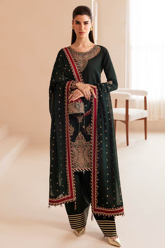 Jazmin | Formals Collection | Raw Silk UR-7036 - Ladies Clothes - Maria Faisal