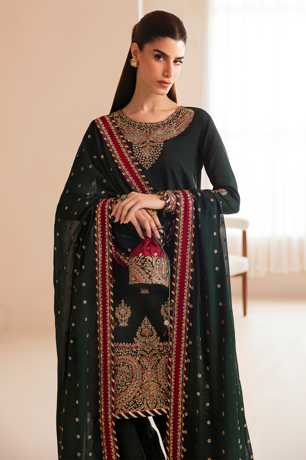 Jazmin | Formals Collection | Raw Silk UR-7036 - Ladies Clothes - Maria Faisal
