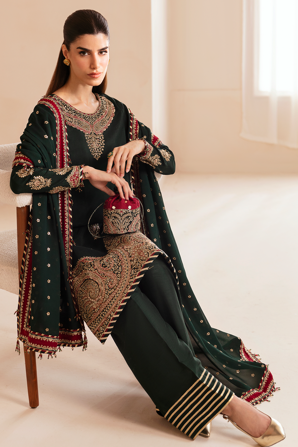 Jazmin | Formals Collection | Raw Silk UR-7036 - Ladies Clothes - Maria Faisal