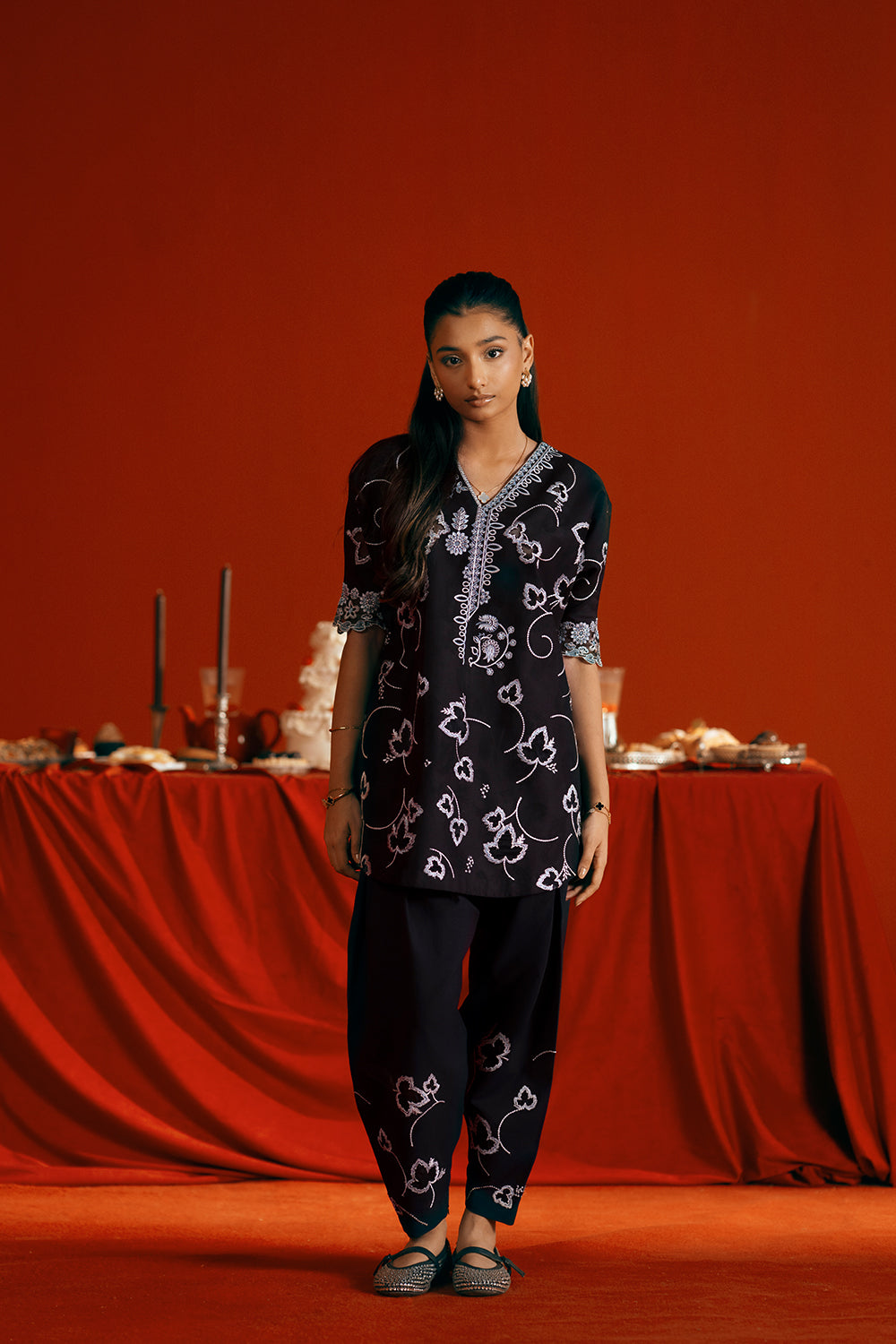 Saira Rizwan | Joolie Co ords | JOOLIE BLACK - JBP25-06 - Ladies Clothes - Maria Faisal