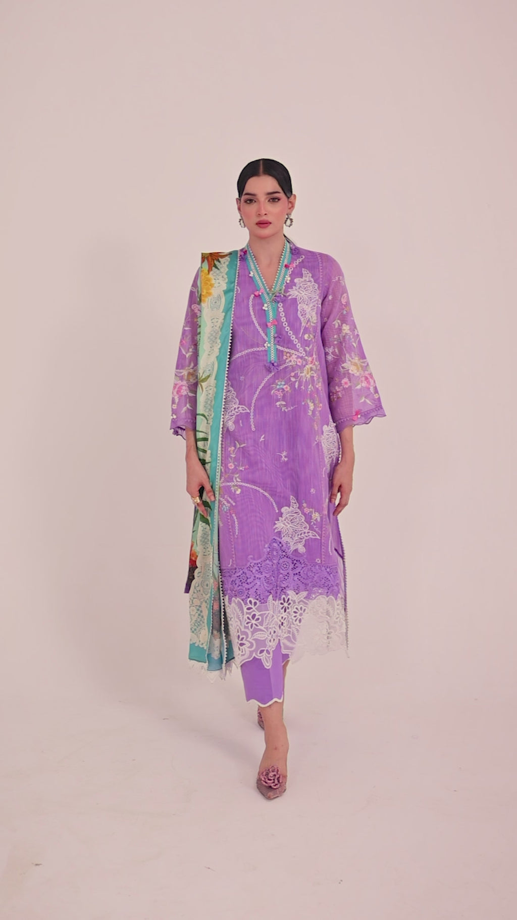 Sana Safinaz | Muzlin Summer 26 | 20-MS - Luxury Dress - available at Maria Faisal in UK and USA.