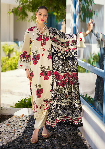 Elaf Premium | Prints Collection 2024 | EOP-03A SWAN - Ladies Clothes - Maria Faisal