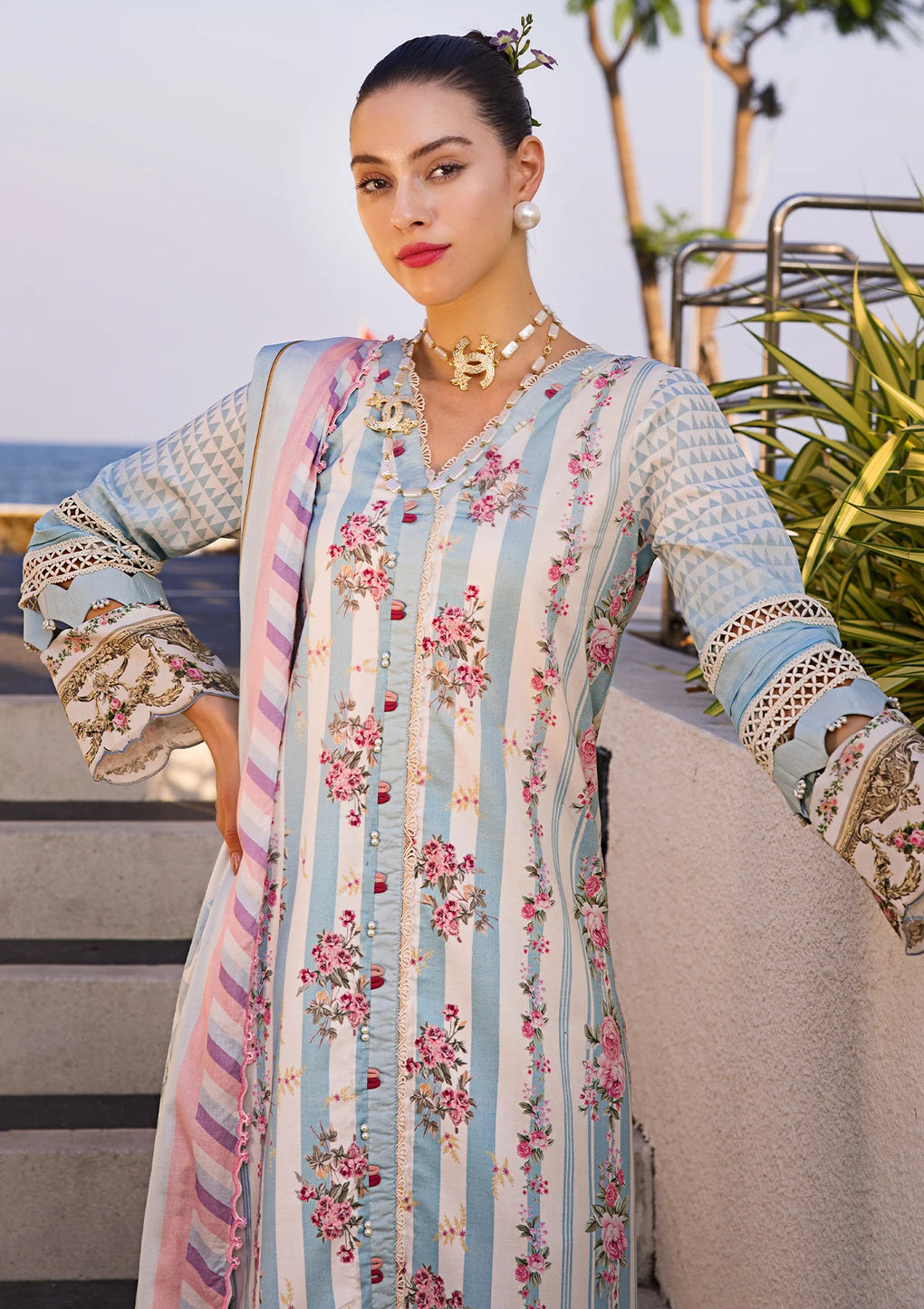 Elaf Premium | Prints Collection 2024 | EOP-04B MARLENE - Ladies Clothes - Maria Faisal