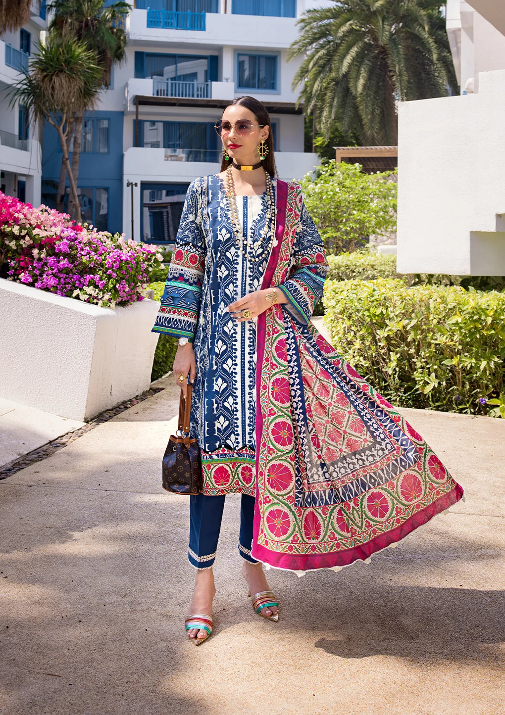 Elaf Premium | Prints Collection 2024 | EOP-07B ELNAZ - Ladies Clothes - Maria Faisal