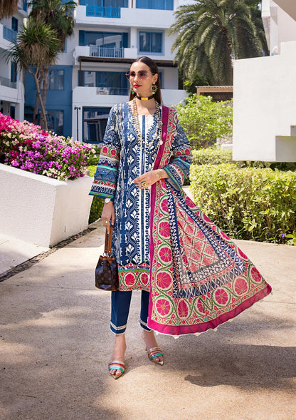 Elaf Premium | Prints Collection 2024 | EOP-07B ELNAZ - Ladies Clothes - Maria Faisal
