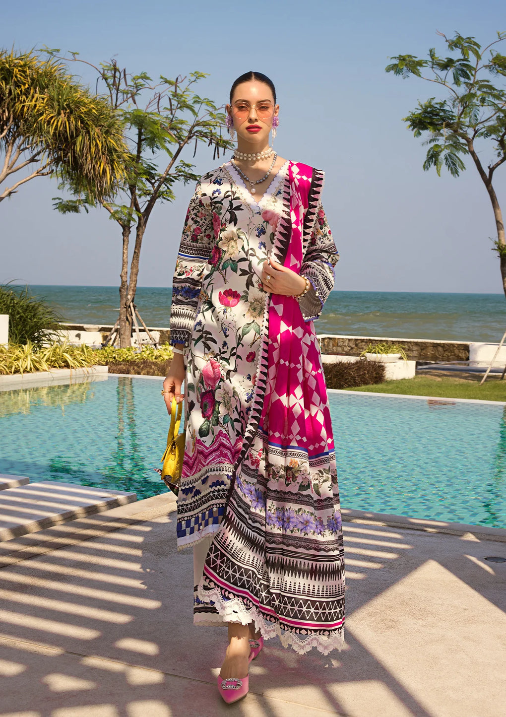 Elaf Premium | Prints Collection 2024 | EOP-06A AMARI MUSE - Ladies Clothes - Maria Faisal