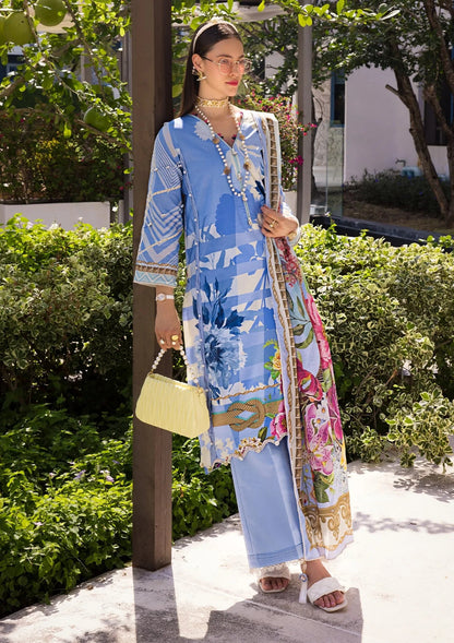 Elaf Premium | Prints Collection 2024 | EOP-01B DARIS - Ladies Clothes - Maria Faisal