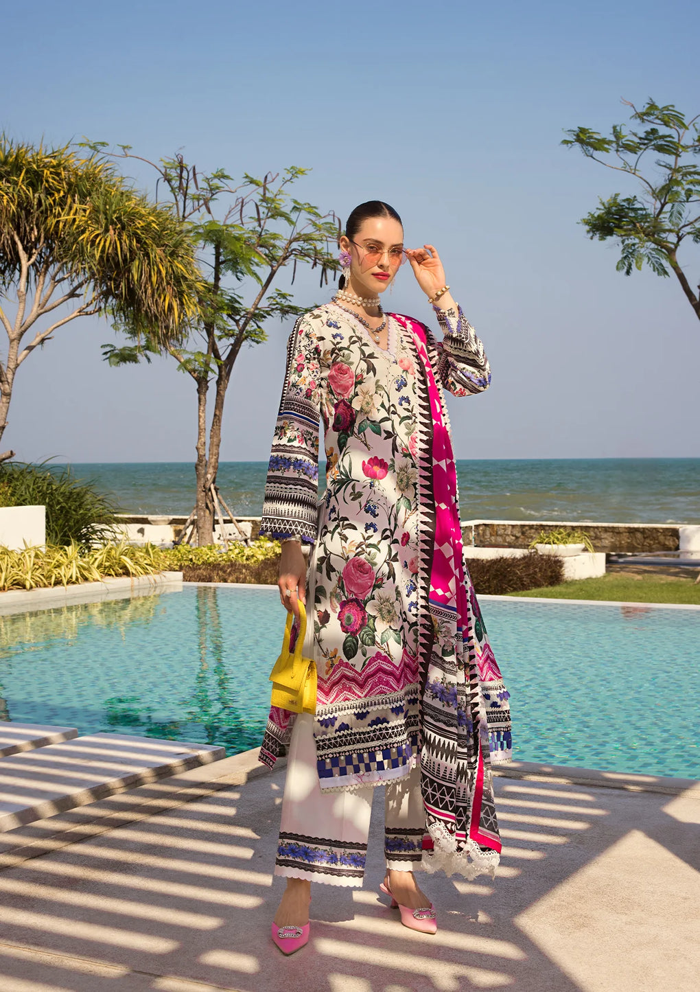 Elaf Premium | Prints Collection 2024 | EOP-06A AMARI MUSE - Ladies Clothes - Maria Faisal