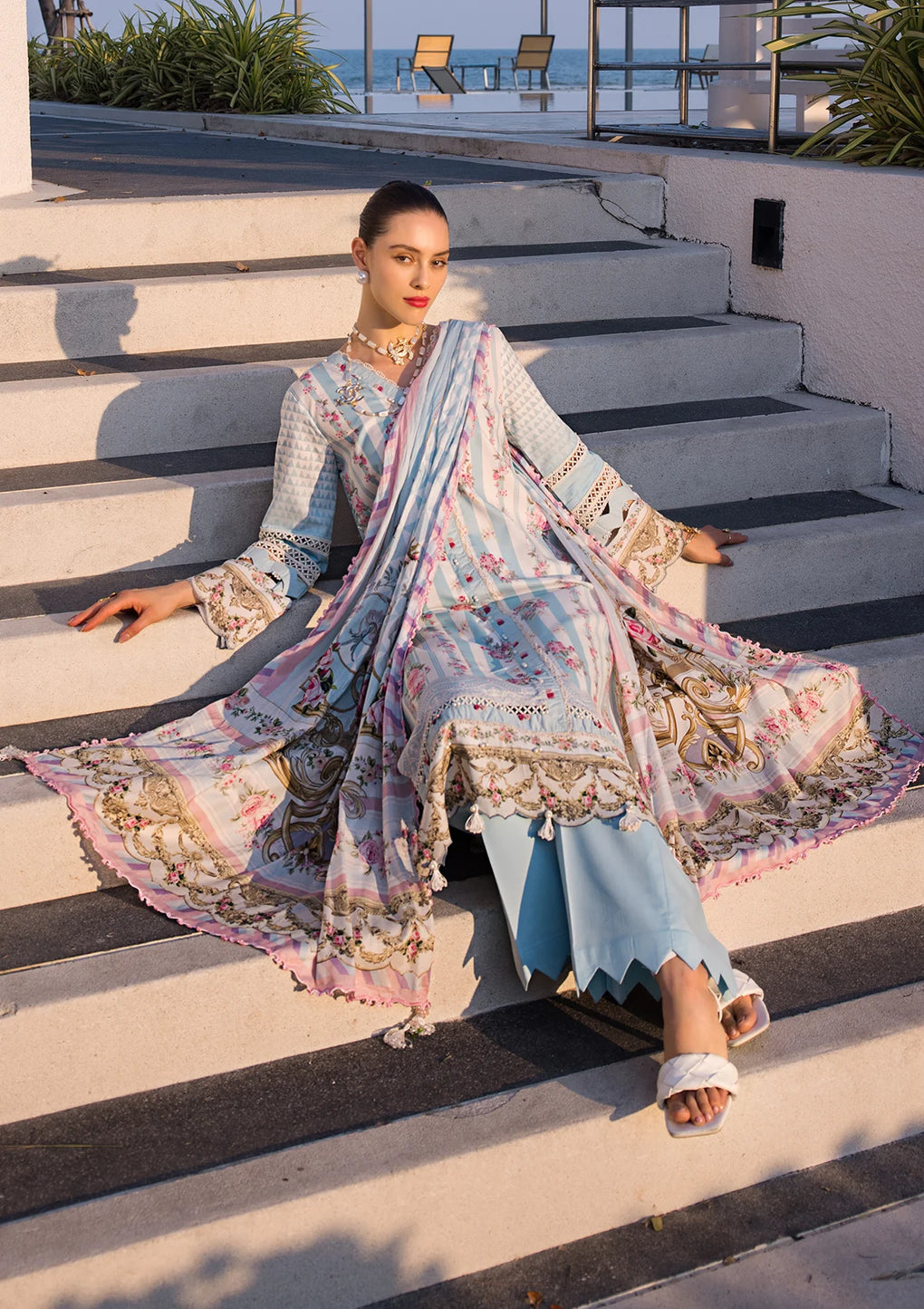 Elaf Premium | Prints Collection 2024 | EOP-04B MARLENE - Ladies Clothes - Maria Faisal