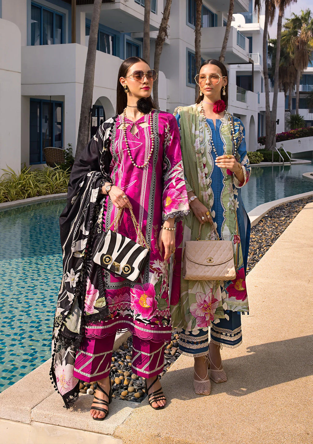 Elaf Premium | Prints Collection 2024 | EOP-08A PETUNIA - Ladies Clothes - Maria Faisal