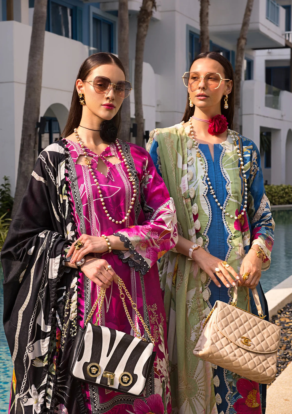 Elaf Premium | Prints Collection 2024 | EOP-08A PETUNIA - Ladies Clothes - Maria Faisal