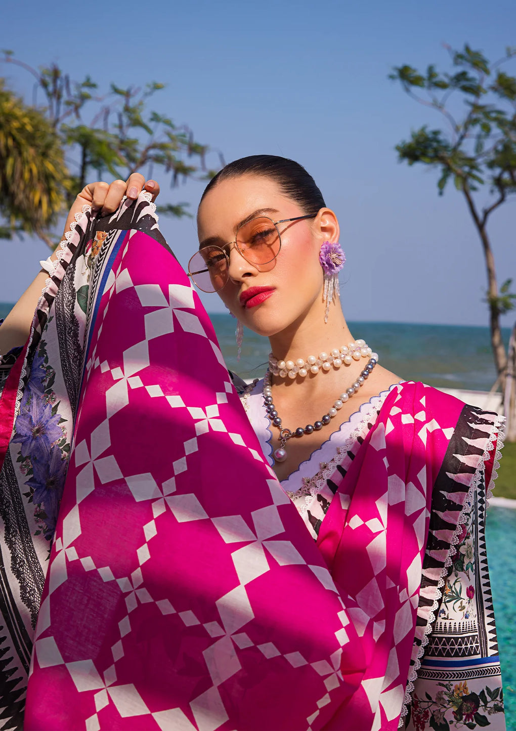 Elaf Premium | Prints Collection 2024 | EOP-06A AMARI MUSE - Ladies Clothes - Maria Faisal