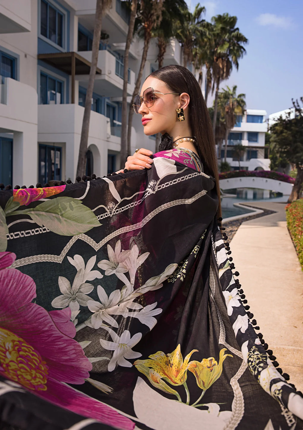 Elaf Premium | Prints Collection 2024 | EOP-08A PETUNIA - Ladies Clothes - Maria Faisal