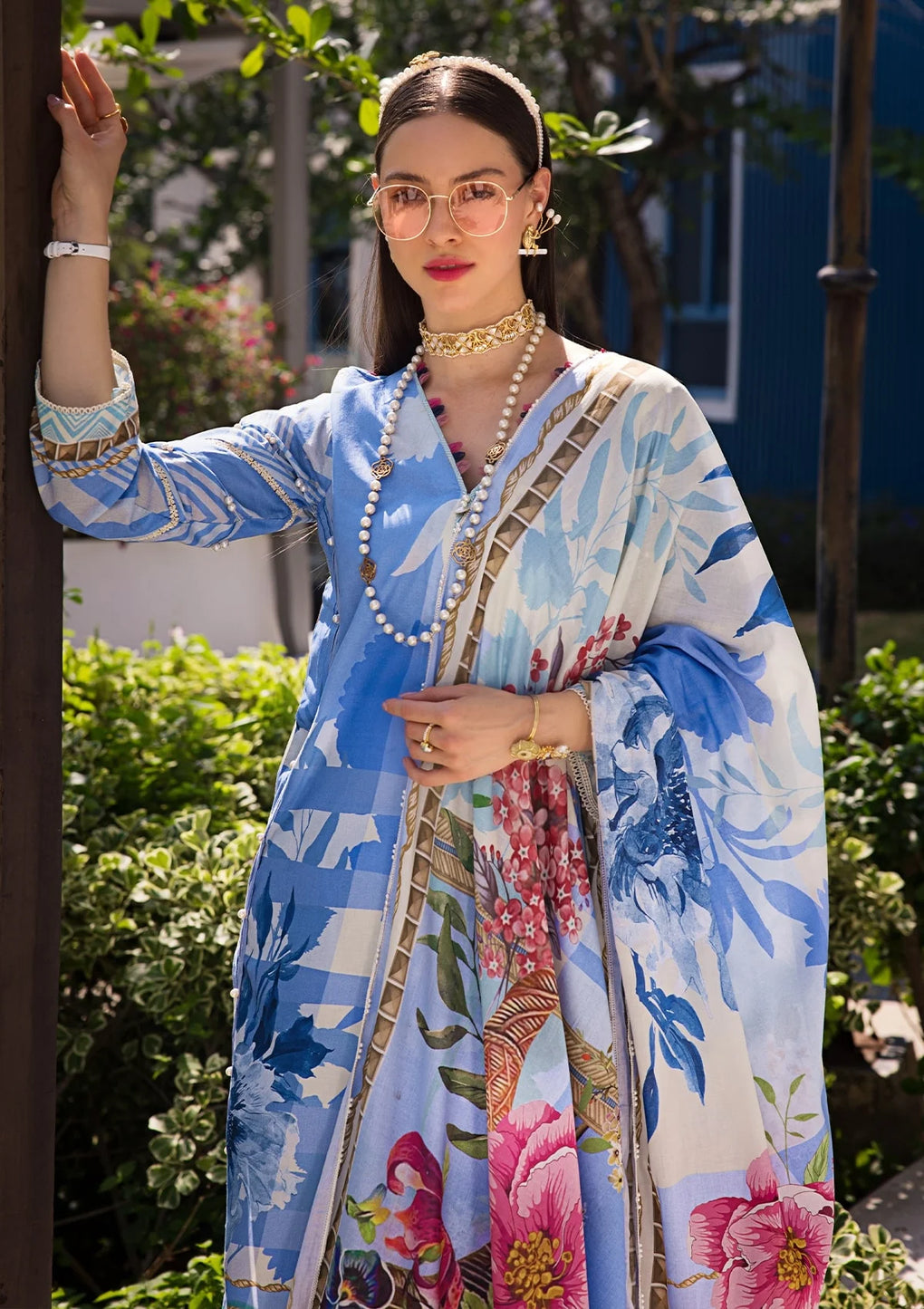 Elaf Premium | Prints Collection 2024 | EOP-01B DARIS - Ladies Clothes - Maria Faisal