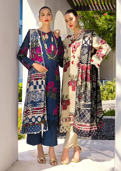 Elaf Premium | Prints Collection 2024 | EOP-03A SWAN - Ladies Clothes - Maria Faisal