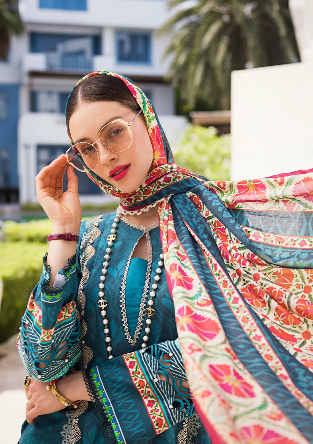 Elaf Premium | Prints Collection 2024 | EOP-07A FAUNA - Ladies Clothes - Maria Faisal