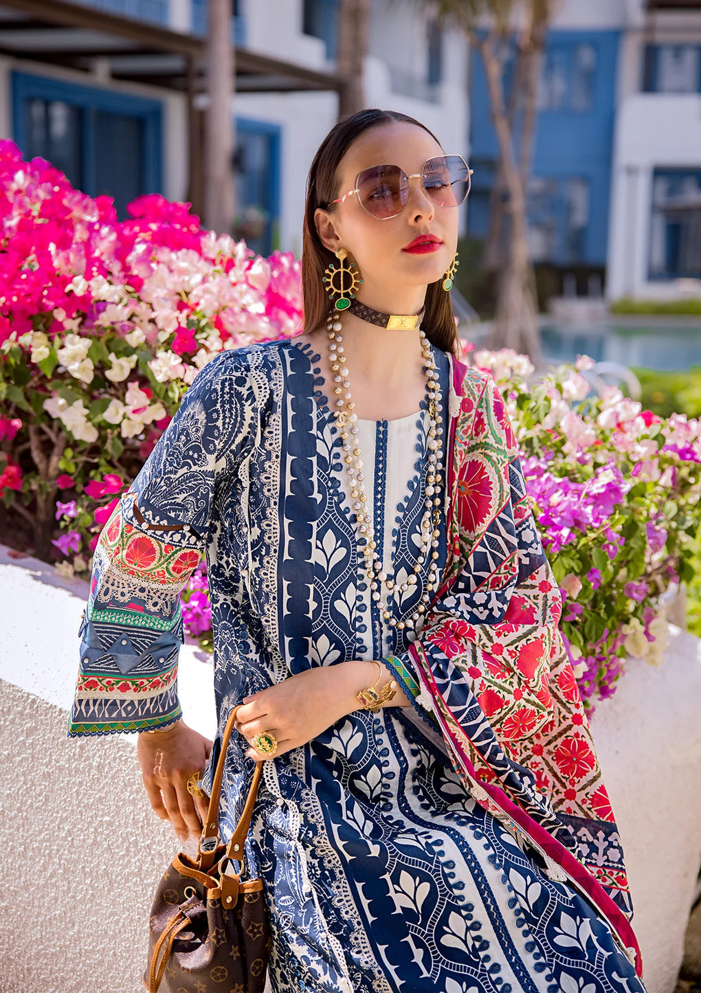 Elaf Premium | Prints Collection 2024 | EOP-07B ELNAZ - Ladies Clothes - Maria Faisal