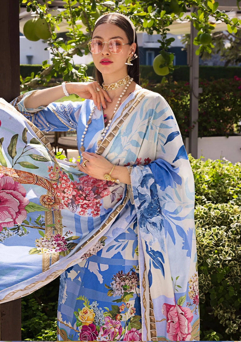 Elaf Premium | Prints Collection 2024 | EOP-01B DARIS - Ladies Clothes - Maria Faisal