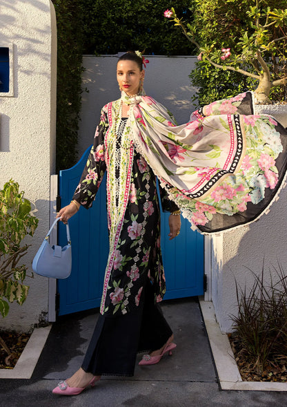 Elaf Premium | Prints Collection 2024 | EOP-05A EBONY - Ladies Clothes - Maria Faisal