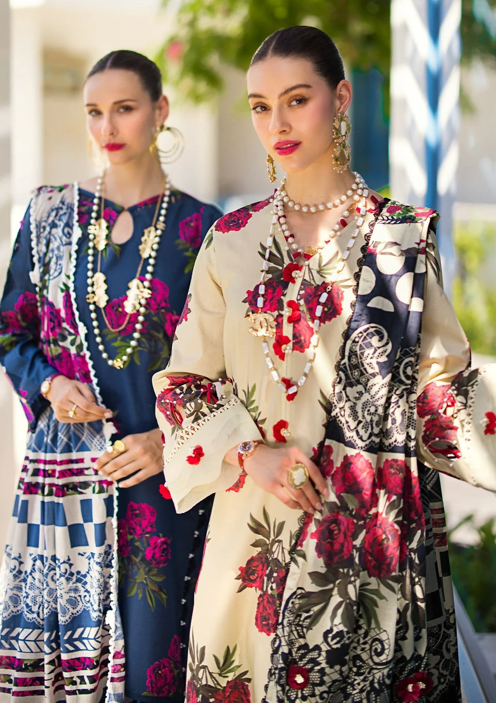 Elaf Premium | Prints Collection 2024 | EOP-03A SWAN - Ladies Clothes - Maria Faisal