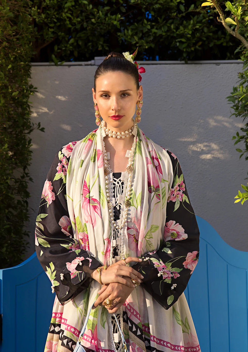 Elaf Premium | Prints Collection 2024 | EOP-05A EBONY - Ladies Clothes - Maria Faisal