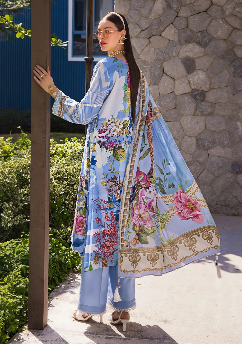 Elaf Premium | Prints Collection 2024 | EOP-01B DARIS - Ladies Clothes - Maria Faisal