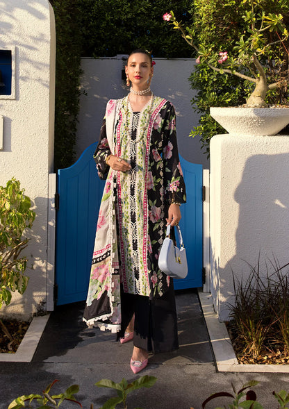 Elaf Premium | Prints Collection 2024 | EOP-05A EBONY - Ladies Clothes - Maria Faisal