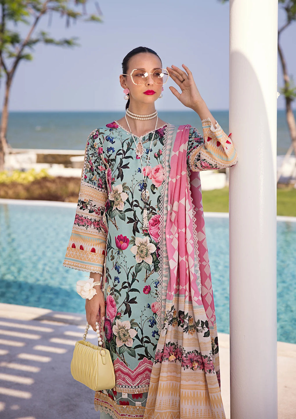 Elaf Premium | Prints Collection 2024 | EOP-06B FREYA - Ladies Clothes - Maria Faisal