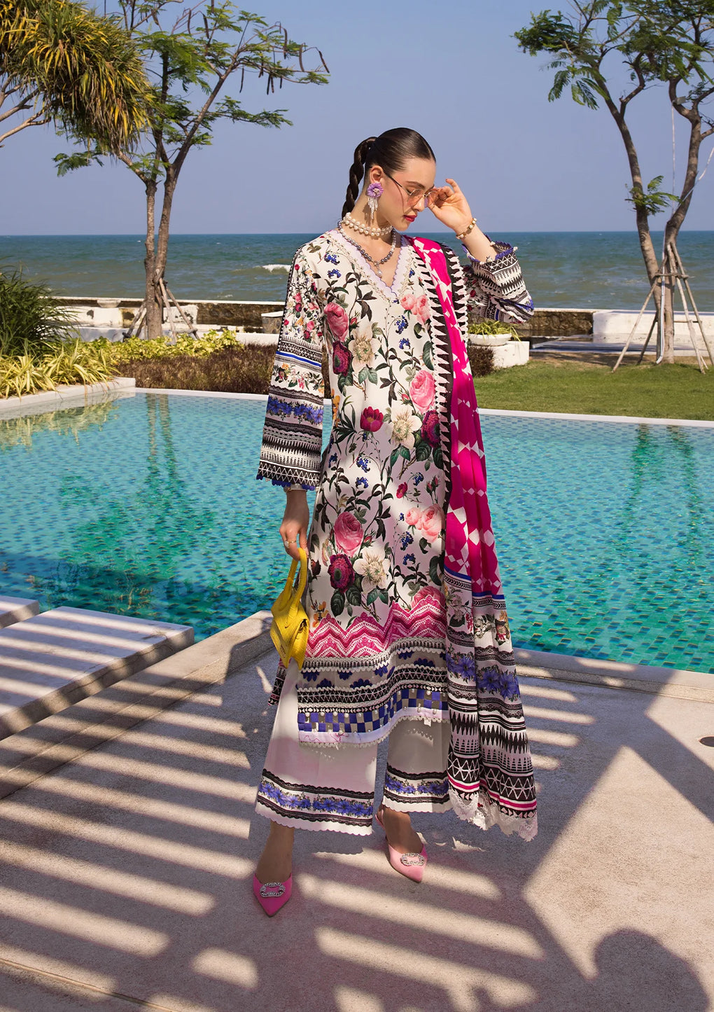 Elaf Premium | Prints Collection 2024 | EOP-06A AMARI MUSE - Ladies Clothes - Maria Faisal