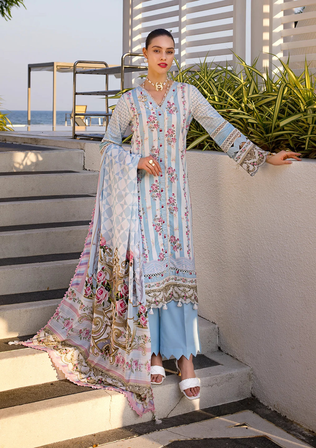 Elaf Premium | Prints Collection 2024 | EOP-04B MARLENE - Ladies Clothes - Maria Faisal
