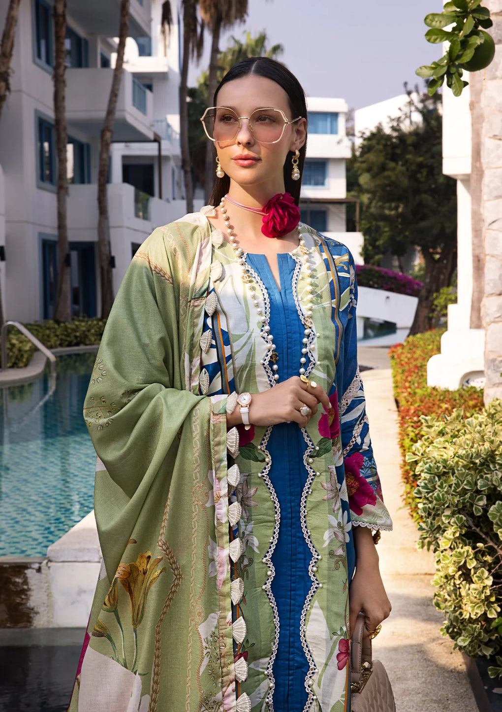 Elaf Premium | Prints Collection 2024 | EOP-08B WHIMSY TOSCANA - Ladies Clothes - Maria Faisal