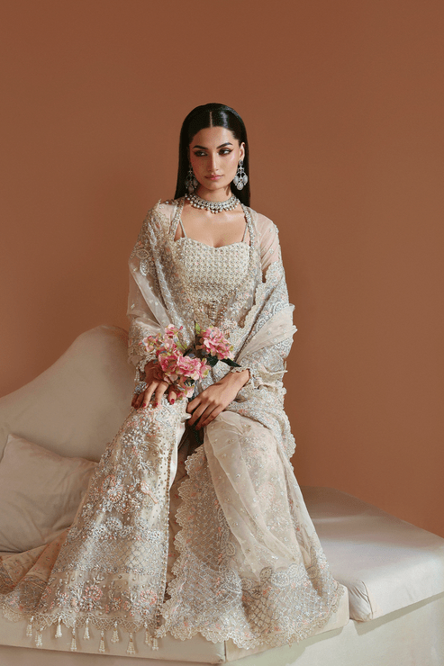 Emaan Adeel | Celestique Formals 25 | AMARANTH - Formal Wear - available at Maria Faisal in UK and USA