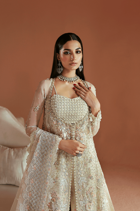 Emaan Adeel | Celestique Formals 25 | AMARANTH - Formal Wear - available at Maria Faisal in UK and USA