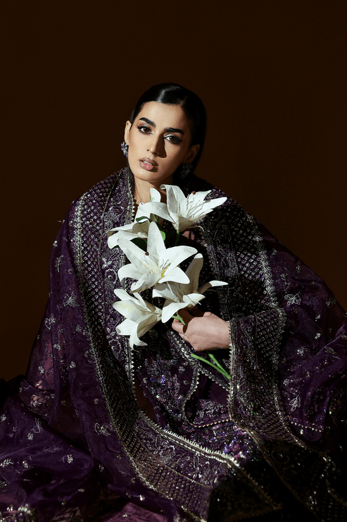 Emaan Adeel | Celestique Formals 25 | AMETHYST - Formal Wear - available at Maria Faisal in UK and USA