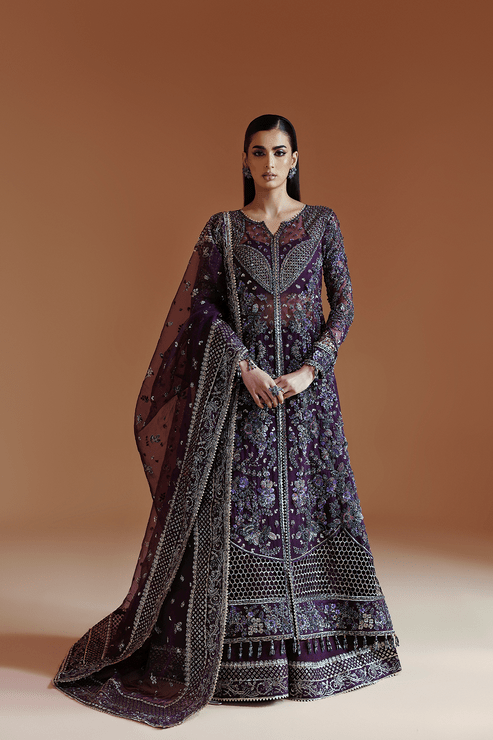Emaan Adeel | Celestique Formals 25 | AMETHYST - Formal Wear - available at Maria Faisal in UK and USA