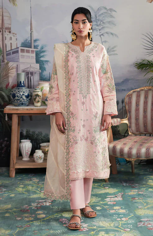 Emaan Adeel | Ayra Luxury Lawn 24 | AR-01 - Ladies Clothes - Maria Faisal