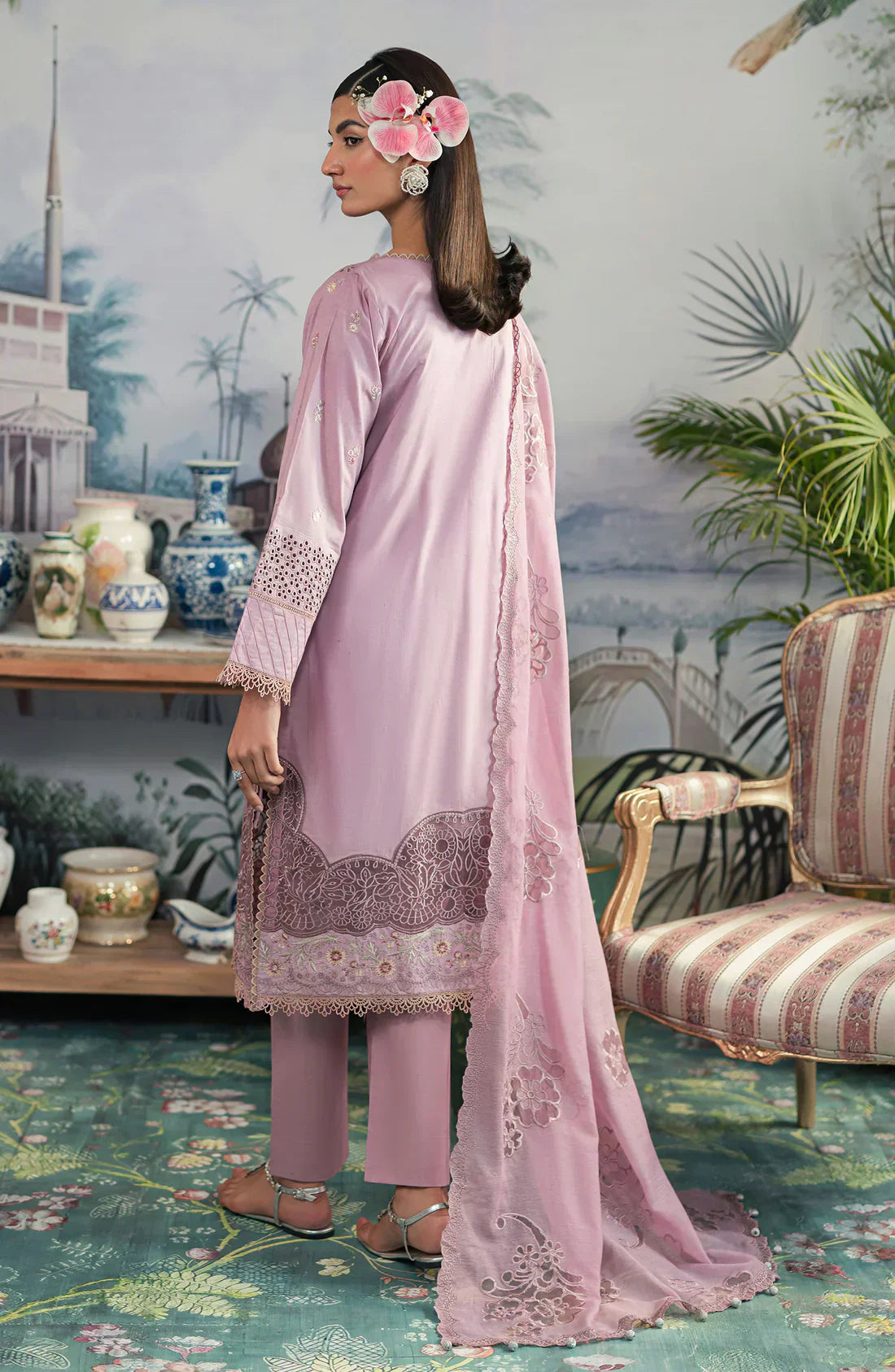 Emaan Adeel | Ayra Luxury Lawn 24 | AR-03 - Ladies Clothes - Maria Faisal