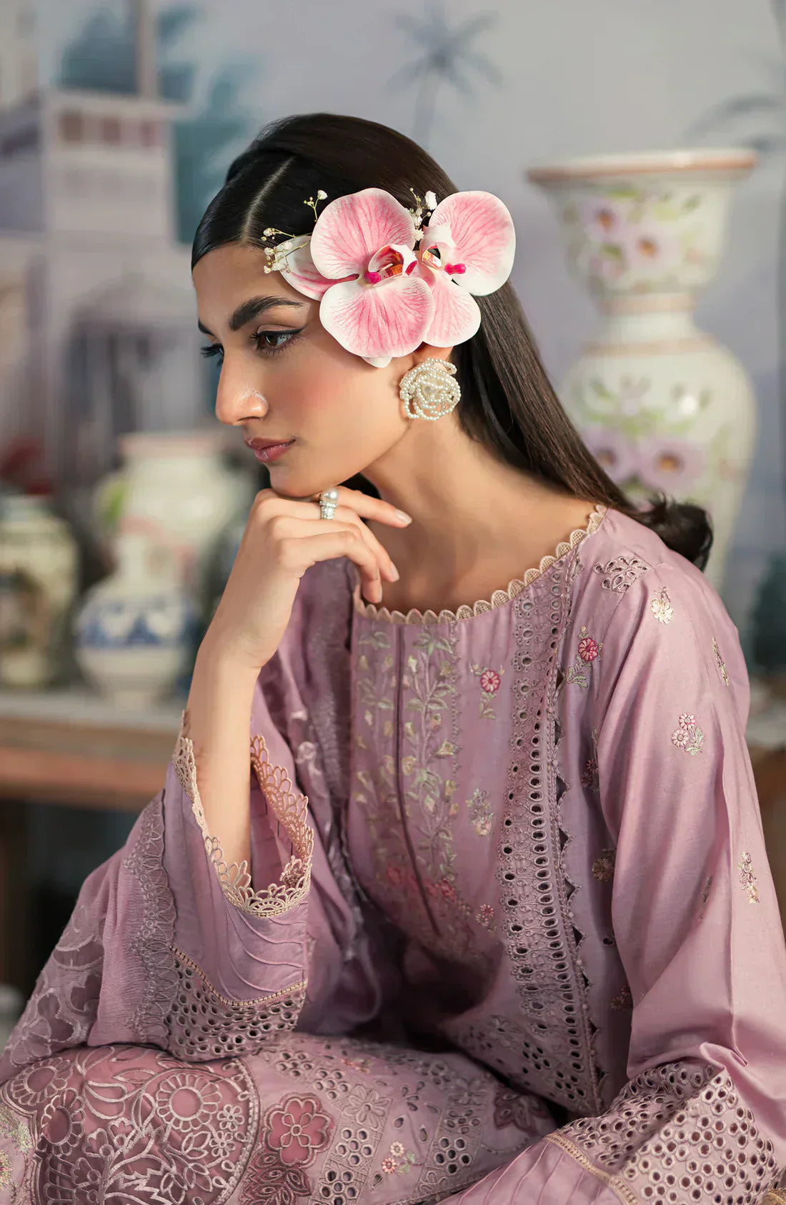 Emaan Adeel | Ayra Luxury Lawn 24 | AR-03 - Ladies Clothes - Maria Faisal