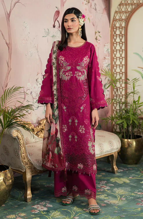 Emaan Adeel | Ayra Luxury Lawn 24 | AR-04 - Ladies Clothes - Maria Faisal