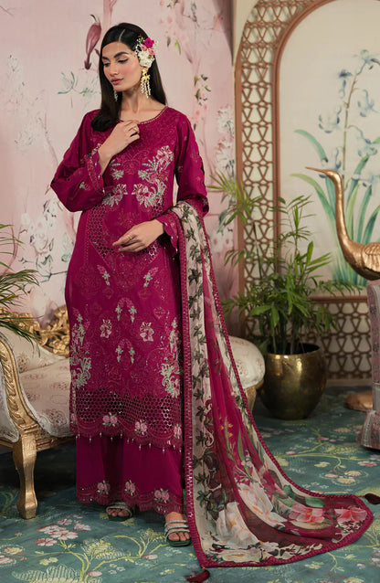 Emaan Adeel | Ayra Luxury Lawn 24 | AR-04 - Ladies Clothes - Maria Faisal