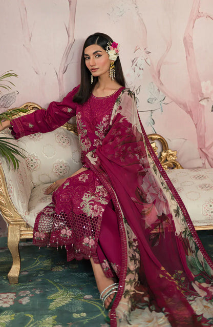 Emaan Adeel | Ayra Luxury Lawn 24 | AR-04 - Ladies Clothes - Maria Faisal